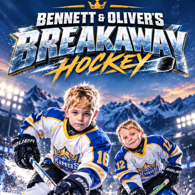Bennett and Oliver's Breakaway Hockey poster